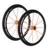 24inch Sports Wheelchair Rear Wheels, Wheelchair Wheel Replacement, Quick Release Rear Wheels, Inflatable Wheel Accessories, Aluminum Hub, 12.7mm Bearing, Set of 2 (Color : Orange) view 1