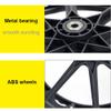 221 3/8" Wheelchair Wheel Replacement, Large Rear Wheels for Wheelchairs, Solid Polyurethane Tires Caster with Bearings and Handrim, Black, 2PCS view 4