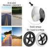 2 Pcs Wheelchair Front Caster, 6/7/8inch Wheelchair Wheels Accessories Solid Tyre, Rueda De Goma Antideslizante, 5/16-Inch Stem Diameter, 265-lb Load Capacity, Replacement Casters For Walker view 3