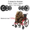 2 Pcs Wheelchair Front Caster, 6/7/8inch Wheelchair Wheels Accessories Solid Tyre, Rueda De Goma Antideslizante, 5/16-Inch Stem Diameter, 265-lb Load Capacity, Replacement Casters For Walker view 4