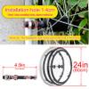 24 Inch Manual Wheelchair Rear Wheel Caster Non-inflatable Wheel Tire Wheelchair Accessories Rear Wheel Wheelchair Rear Wheels Replacement,Black,24 inch view 2