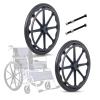 22/24in Wheelchair Rear Wheel, Solid Wheel Replacement Parts, Tires Wheels Assembly, Professional Wheelchair Caster With Hand Push Wheel, For Handicapped Manual Wheelchairs view 1