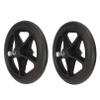 2pcs Front Wheel Replacement for Wheelchair 7in Rubber Wheelchair Wheels, Low Noise Rollator Caster Replacement, Stable Rolling for Wheelchairs and Walkers,6in view 1