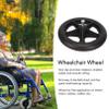 2pcs Front Wheel Replacement for Wheelchair 7in Rubber Wheelchair Wheels, Low Noise Rollator Caster Replacement, Stable Rolling for Wheelchairs and Walkers,6in view 3