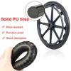 2pcs Solid Wheel Replacement For Wheelchairs Walker, Wheelchair Rear Wheel, WearResistant And Non-Slip, Solid PU Wheel With Bearing, For Handicapped Manual Wheelchairs view 2