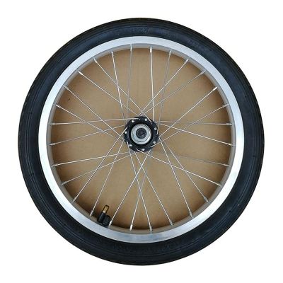 16Inch Wheelchair Wheels Replacement, Black Pneumatic Tires with 12 Mm/14 Mm Bearing/14Mm Bea