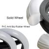 2 Pcs Front Wheelchair Wheel Solid Wheel Replacement, Anti-Slip Rubber Wheel 6 Inch 7 Inch 8 Inch, Wheelchair Caster Wheel, Anti-wear, Non-Slip, For Manual Wheelchairs Rollators Walkers view 3
