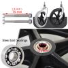 2 Pcs Front Wheelchair Wheel Solid Wheel Replacement, Anti-Slip Rubber Wheel 6 Inch 7 Inch 8 Inch, Wheelchair Caster Wheel, Anti-wear, Non-Slip, For Manual Wheelchairs Rollators Walkers view 4