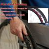 1 Pair Wheelchair Rear Wheel, Replacement Wheel For Rollators, Tires Wheels Assembly, Solid Wheel, Wear-resistant, Built-in Ball Bearings, UniversalFor Wheelchair Accessories Parts view 4