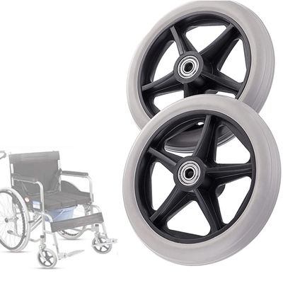 2Pcs Front Wheels, Front Roller Wheel Non-Slip Disabled Wheelchair/Walker Accessories,Replacementer Wheel/a/6Inch