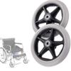 2Pcs Front Wheels, Front Roller Wheel Non-Slip Disabled Wheelchair/Walker Accessories,Replacementer Wheel/a/6Inch view 1
