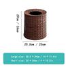 ZHXQRP Round and oval wicker waste bins with removable liner. Organizer for bathroom, kitchen, bedroom, home, and office.,23 * 26cm/9 * 10.2in view 2