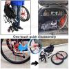 24in Wheelchair Replacement Rear Wheels 2 Pcs Quick-release Wheels For Wheelchairs, Aluminum Wheel 1/2" (12.7mm) Bearing, Pneumatic Tires, Wheelchair Wheel Replacement(Blue) view 4