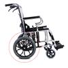 14in Wheelchair Rear Wheel Replacement(Each), Single Rear Wheelchair Caster Wheel, Bearing 1/2", Black (Size : 1 unit) view 4