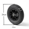 1 Pair Electric Wheelchair Frontor Wheels,Solid Tires Replacement Wheelchair Wheel 8 inch Walkers Anti-Slip Wheels view 2