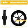 2pcs 6Inch/7Inch/8Inch Manual Wheelchair Caster Wheels, Solid Front Wheelchair Wheel Replacement, Durable Strong/Wearproof/Anti-Skid Walker Wheels view 2