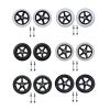 2Pcs 6/7/8in Wheelchair Caster Universal Front Wheel Replacement Solid Tire Wheel Wheelchairs Accessories view 3