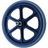 16in by 1-3/16in Wheelchair Rear Wheel Replacement, Rear Wheelchair Caster Wheel, Solid Polyurethane Tire with Screw Rod, Grey (Size : 2 Units) view 1