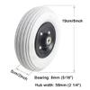 200x50, Electric Wheelchair Replacement Wheels, 8inch Wheelchair Front Wheels Casters Parts, Pneumatic Wear-Resistant Tires, Fits Most Electric Wheelchairs, Bearing 8mm (Size : 2 counts) view 2
