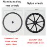 2 Pack Wheelchair Front Wheels, Disabled Wheelchair Wheels, Pvc Anti-Wear Wheelchair Front Casters Replacement Wheels, For Disabled Walker Home Wheelchair Accessory view 2