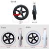 2pcs Front Wheel Replacement for Wheelchair Rubber Wheelchair Wheels Replacement Solid Front Wheel for Wheelchairs and Walkers,Grey,8Inch view 2