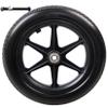 12-1/2 Inch By 2-1/4 Inch Wheelchair Rear Wheels Replacement, Rear Wheels for Wheelchair, PU Solid Tire Caster Assembly, Bearing 12mm (15/32"), 2 Pcs (Color : Black) view 1