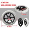 12in Wheelchair Caster Wheel, 2 Pcs Solid PU Rear Caster, Replacement For Manual Wheelchairs Rollators, With Bearing, Silence, Wear-Resistant Wheelchair Rear Caster view 3