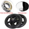 1 Pair Fronter, Front Wheel, Solid Tyre, 5/16-Inch Stem Diameter, Firm Tread for Easier Rolling, Wheelbarrow Wheel, for Powerchair Wheelchair Tire Replacement/Grey/7Inch/17Cm view 3