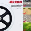 1 Pair Fronter, Front Wheel, Solid Tyre, 5/16-Inch Stem Diameter, Firm Tread for Easier Rolling, Wheelbarrow Wheel, for Powerchair Wheelchair Tire Replacement/Grey/7Inch/17Cm view 4