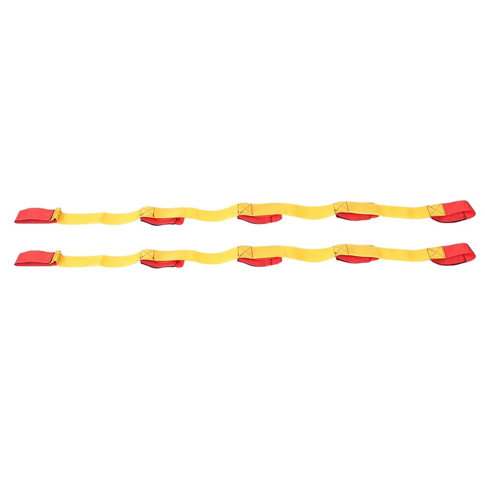 2PCS Team Fastening Tape, Portable Teamwork Game Strap, Team Games Strap with High Elasticity for Team Activities (Regular version for 5 people)