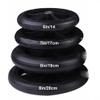 2PCS PVC Wheel Replacement Wheelchair Front Wheels Rollator Walker Caster Wheel Non-Slip Anti-wear Wheelchair Caster 6in 7in 8in Black(7in/17cm) view 4