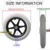 Wheelchair Caster Wheels 2pcs Wheelchair Rear Castor Wheels, Replacement Parts Universals Fit, Can't Inflatable Tire, Replacement Rollator Accessories, Wheelchair Caster Assembly view 2