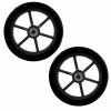 Wheelchair Caster Wheels Tyre Wheelchair Replacement Wheels 6inch, Wheelchair Front Wheel Caster, Solid Non-inflatable Wheelchair Wheels Accessories, Bearing 8mm view 1