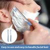 5Pcs Straight Edge Razor,Men's Beard Shaping Tool Beard Blade,Stainless Steel Eyebrow Razor Blade for Facial Hair Fuzz, Beard Razor Replacement for Travel Grooming Styling view 4
