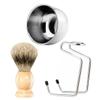 FRCOLOR 2 Sets Shaving Tool Kit for Men Bowl Rack and Brush Essential Beard Care Accessories and Grooming Tools for Daily Use Beard Cleaning view 4