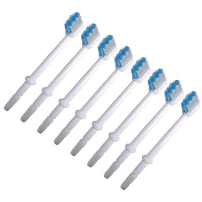 BCOATH 8pcs Replacement Brush for Water Toothpick and Compatible Accessories for Family Use Effectively Clean Between Teeth and Below Gumline