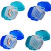 Healvian 3pcs Portable Denture Case for Storage Small Denture Box Retainer for Home Travel Use Random Color view 2
