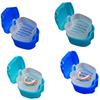 Healvian 3pcs Portable Denture Case for Storage Small Denture Box Retainer for Home Travel Use Random Color view 4