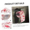 Healvian 4 Rolls Bloody Bloodstain Toilet Paper Scary Halloween Decorative Bathroom Toilet Paper Unique view 4