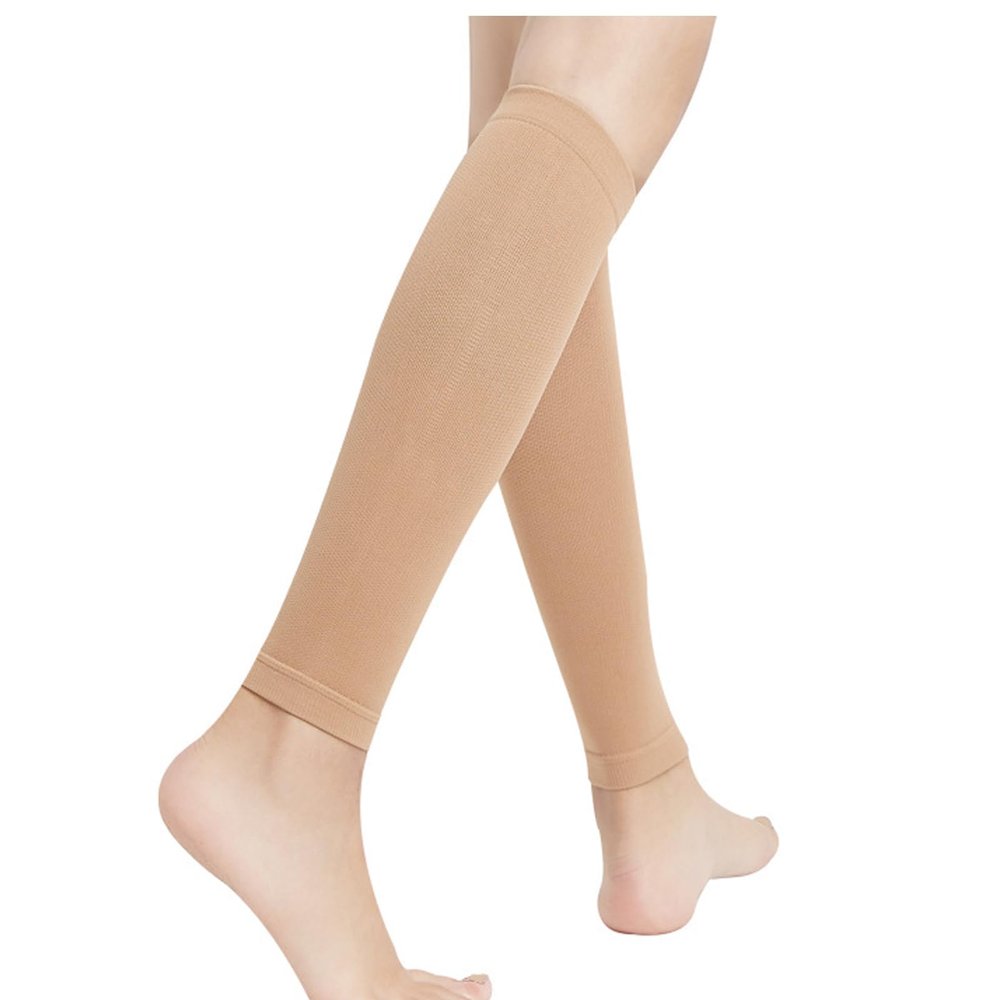 AQUASHIELDING Compression Socks, Calf Compression Sleeves, Footless Compressed Socks for Varicose Veins, Shin Splints, Edema Recovery Maternity(2 pair),2XL