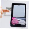 BCOATH Contact Lens Holder and Storage Case 3-Set with Mirror Portable Travel Lens Container Leakproof for Daily Use and Business Trips view 3