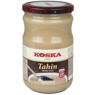 By Pufai Grocery, Koska Tahini Sesame Paste Traditional Turkish Dessert Kadayif Pastry Threads dubai Chocolate Paste Tahin Aromatic, typical Arabic oriental speciality 300 Gram