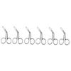 FRCOLOR 6pcs Professional Eyebrow Tweezer Stainless Steel Eyebrow Tweezer Nose Hair Trimmer for Daily Beauty Routine view 1