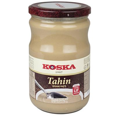 By Pufai Grocery, Koska Tahini Sesame Paste Traditional Turkish Dessert Kadayif Pastry Threads dubai Chocolate Paste Tahin Aromatic, typical Arabic oriental speciality 620 Gram