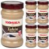 By Pufai Grocery, Koska Tahini Sesame Paste Traditional Turkish Dessert Kadayif Pastry Threads kadaifi dubai Chocolate Paste Tahin Aromatic, typical Arabic oriental speciality 300 Gram x 5 Pieces view 1