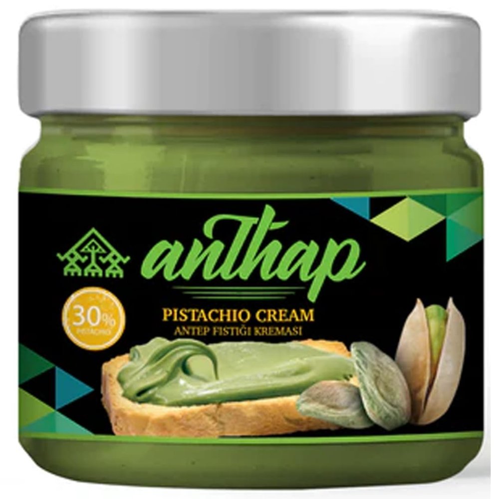 By Pufai Grocery, Anthap Pistachio Cream Paste 30% Pistachio Famous Dubai Chocolate Kadaifi Ingreditent 200 Gram