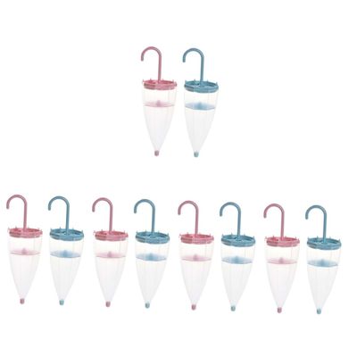 Gatuida 10pcs Home Humidity Absorber Umbrella Shaped Moisture Absorbing Box Closet Hanging Dehumidifier for Humidity Control