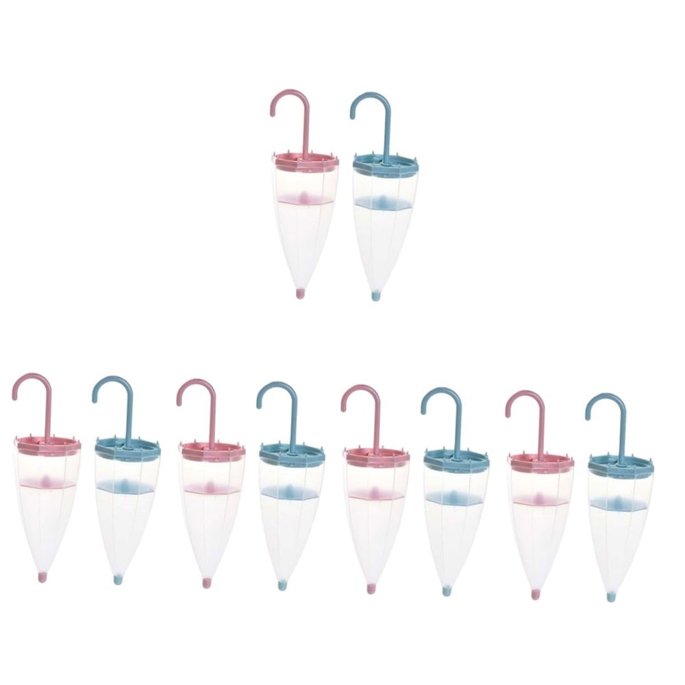Gatuida 10pcs Home Humidity Absorber Umbrella Shaped Moisture Absorbing Box Closet Hanging Dehumidifier for Humidity Control