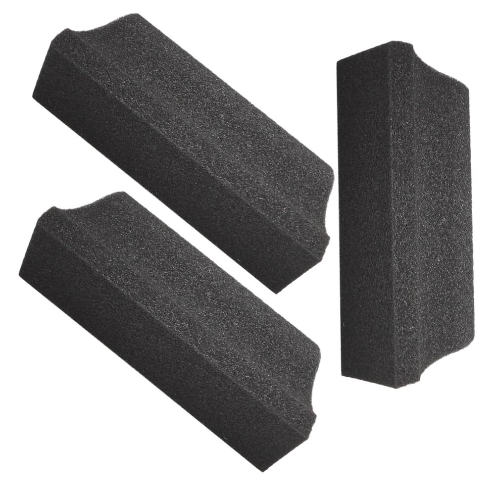 HONMEET 3pcs Beard Sponge Cleaner Hair Catcher for Sink Beard Trimming Sponges Facial Hair Cleaning Brush Set for Men Black
