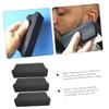 HONMEET 3pcs Beard Sponge Cleaner Hair Catcher for Sink Beard Trimming Sponges Facial Hair Cleaning Brush Set for Men Black view 4